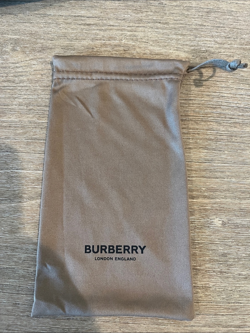 Burberry Brown Drawstring Dust Bag for Eyewaer